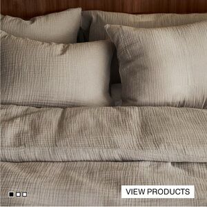 H&M Taupe Muslim Bedding Set QUEEN